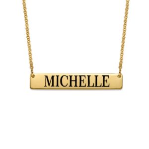 Collier pendentif Bar personnalisé pour femmes 8