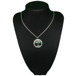 Collier Arbre de vie Gravé avec pierres de naissance 10