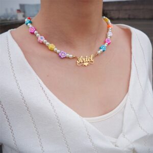 Collier personnalisé avec perles pour Filles 10