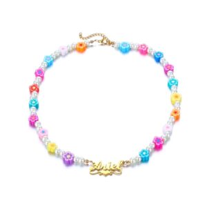 Collier personnalisé avec perles pour Filles 12