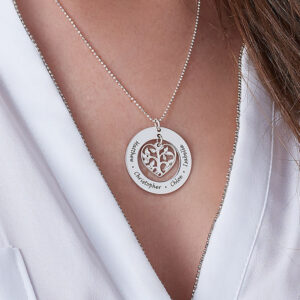 Collier pendentif arbre de vie cœur personnalisé 10 Collier pendentif arbre de vie cœur personnalisé 10