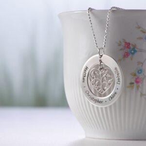 Collier pendentif arbre de vie cœur personnalisé 11 Collier pendentif arbre de vie cœur personnalisé 11