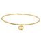 Collier ras du cou avec boule plaqué or
