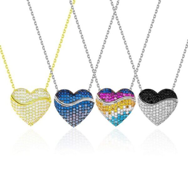 Pendentif cocon coeur personnalisé pour femmes 7