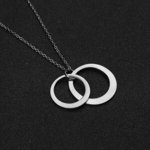 Colliers pendentif personnalisés cercles 2 noms 9
