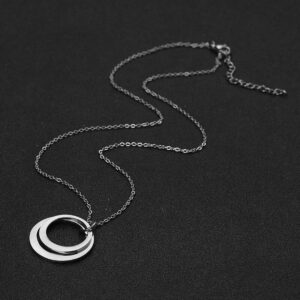 Colliers pendentif personnalisés cercles 2 noms 10