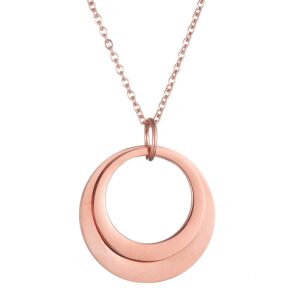 Colliers pendentif personnalisés cercles 2 noms 11