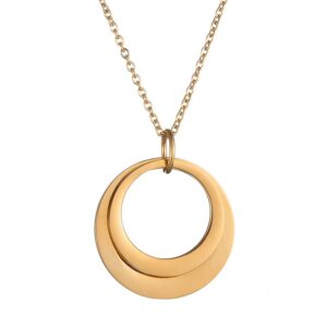 Colliers pendentif personnalisés cercles 2 noms 12