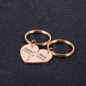 Porte-clés personnalisés pour Couple 11