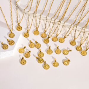 Colliers pendentifs initiales pour femmes 12