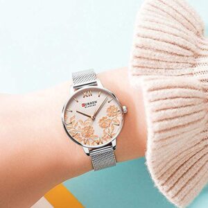 Montres à Quartz pour Femmes – Motif Fleurs 16