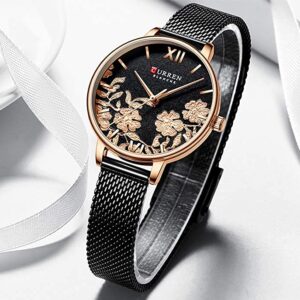 Montres à Quartz pour Femmes – Motif Fleurs 15