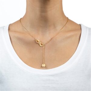 Collier pendentif infini Gravé, argent 925 6