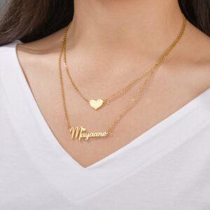 Collier Double chaîne personnalisé 8 Collier Double chaîne personnalisé 8