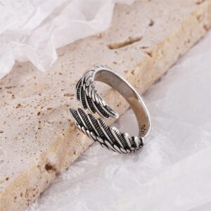Bague Ailes argentée 11
