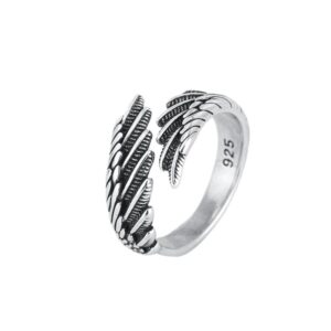Bague Ailes argentée 12