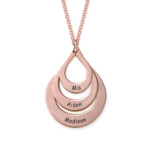 Collier Pendentifs 3 Gouttes d’eau Personnalisées 11