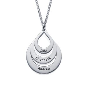 Collier Pendentifs 3 Gouttes d’eau Personnalisées 14