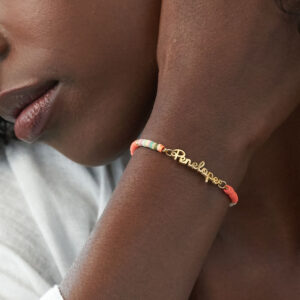 Bracelet personnalisé avec Perles multicolores 8 Bracelet personnalisé avec Perles multicolores 8