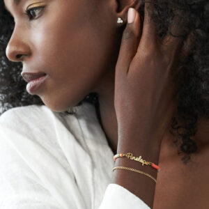 Bracelet personnalisé avec Perles multicolores 10 Bracelet personnalisé avec Perles multicolores 10