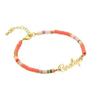 Bracelet personnalisé avec Perles multicolores
