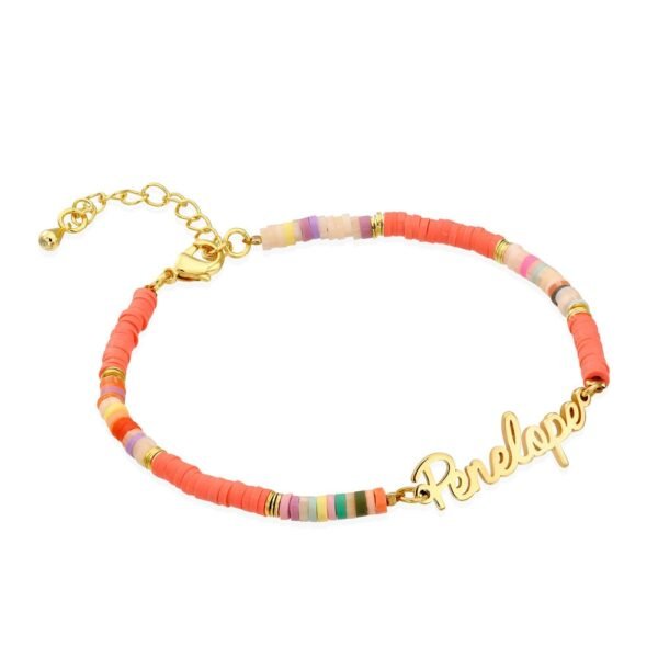 Bracelet personnalisé avec Perles multicolores 3