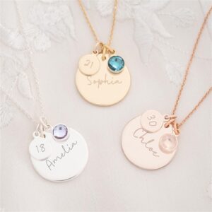Collier Pendentif de naissance personnalisé 12 Collier Pendentif de naissance personnalisé 12