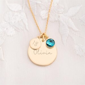 Collier Pendentif de naissance personnalisé 13 Collier Pendentif de naissance personnalisé 13