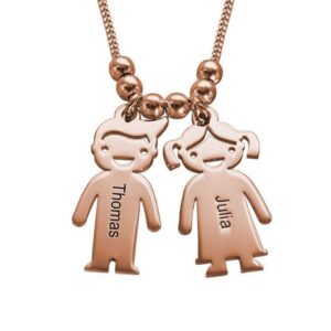 Collier gravé pendentifs enfants 14