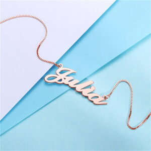 Collier Prénom Hollywood – Argent 925, Or 18k 10 Collier Prénom Hollywood – Argent 925, Or 18k 10