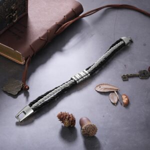 Bracelet cuir tressé personnalisés pour hommes 12
