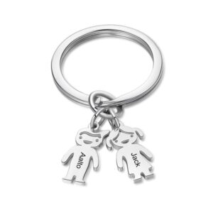 Porte-Clés à Breloques Enfants personnalisés 14