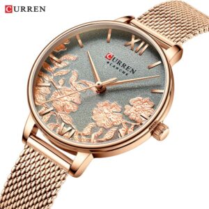 Montres à Quartz pour Femmes – Motif Fleurs 14