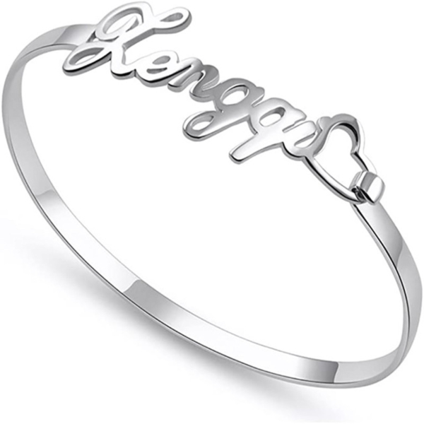 Bracelet cœur personnalisé prénom manuscrit 3