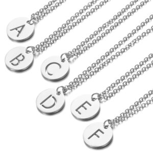 Collier pendentif Pièce Ronde gravé initiale 12