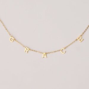 Collier Personnalisé avec Lettres Séparées 8