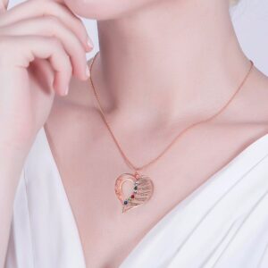 Collier pendentif feuille gravé multi-prénoms 8