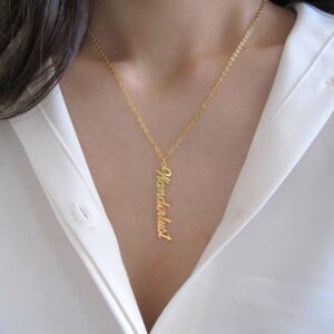 Collier vertical influenceur personnalisé 14 Collier vertical influenceur personnalisé 14