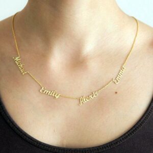 Collier personnalisé Multi-prénoms(1 à 6) 9