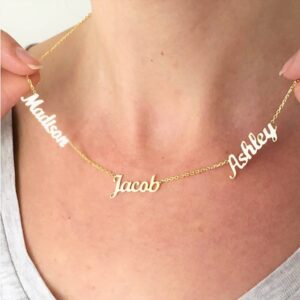 Collier personnalisé Multi-prénoms(1 à 6) 10