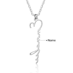 Collier prénom Vertical 9 Collier prénom Vertical 9