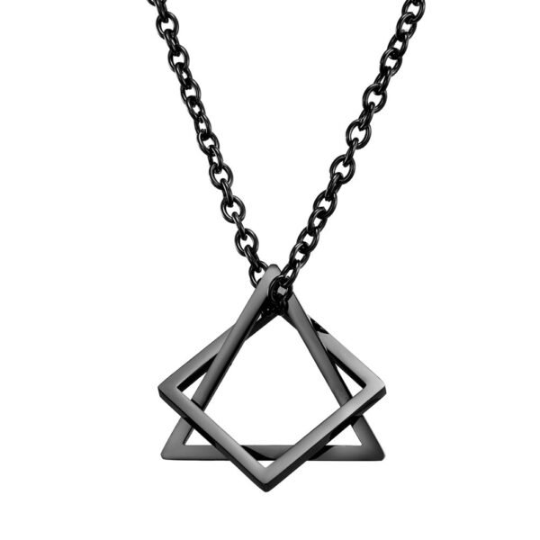 Collier pendentif Carré-Triangle 3