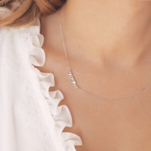 Collier Prénom Oblique à personnaliser 9