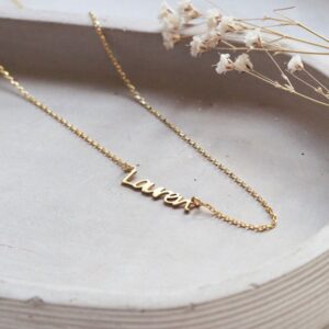 Collier Prénom Oblique à personnaliser 10