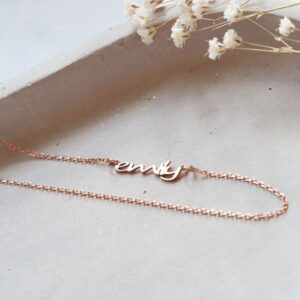 Collier Prénom Oblique à personnaliser 12