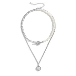 Ensemble de 2 colliers à maillons et Perles 13