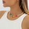 Collier ras du cou en perles et en coquillage bohémien