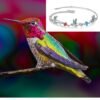 Bracelet charmes colibris personnalisés 8