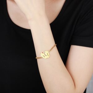 Bracelet avec pieds de bébé personnalisés 11 Bracelet avec pieds de bébé personnalisés 11