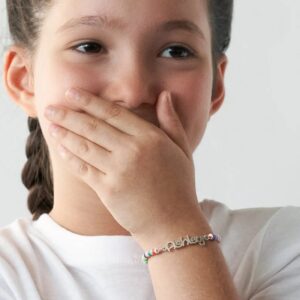 Bracelet avec perles personnalisé prénom 10